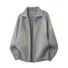 2026 Nuevo Cárdigan Grueso de Punto para Hombre Otoño/Invierno Transfronterizo con Doble Cremallera, Chaqueta de Punto Casual Simple