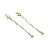 Cadena de cierre de hebilla redonda de hierro recubierto de cobre de oro de 14/18K cadena de cola cadena de extensión para pulsera accesorios hechos a mano para bricolaje venta caliente transfronteriza