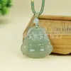 Colgante de Jade Aventurina Natural, Alternativa al Jade Hetian, Colgante de Buda y Guanyin Color Agua Clara, Joyería de Regalo de Jade al por Mayor