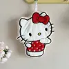 Toalha de Mão Hellokitty Desenho Animado Fofa Toalha de Mão Camada Dupla Espessada Forte Absorvente Veludo Coral Toalha Quadrada Infantil