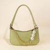 Shengmi Estilo Coreano Retro Cadena de Perlas de Cocodrilo Nueva Texturizada Bolso de Hombro Cruzado Todo Fósforo Bolso de Axila