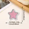 Directo del fabricante: Parches bordados de pentagrama coloridos mini con adhesivo termofusible para ropa, sombreros, bolsos y parches decorativos