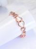 Pulsera pequeña de ojo de gato al por mayor para mujer, pulsera sencilla de oro rosa, textura casual, exclusiva transfronteriza