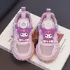 Sapatos Infantis Kuromi Meninas 2026 Verão Novo Solado Macio Infantil Menina Malha Leve Superfície Tênis Esportivo Pai Sapatos