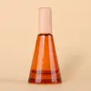 Botella de Vidrio Cónica Nueva 15ml Degradado Marrón Mate Botella de Aceite Esencial Botella de Esencia para el Cuidado de la Piel Venta al por Mayor