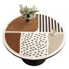 Porta-copos redondo retrô americano, de alta qualidade, à prova d'água, à prova de óleo, resistente ao calor, lavável, porta-copos para sala de estar, mesa redonda pequena, protetor de mesa de centro