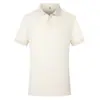 Camisetas de trabalho personalizadas de alta qualidade, absorventes de suor, de secagem rápida, antibacterianas com lama de algas marinhas geladas, camisas polo com colarinho, roupas de trabalho com bordado para grupos corporativos