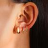 Pendientes sencillos transfronterizos de alto nivel, nicho para hombres y mujeres, pendientes de aleación europeos y americanos, personalidad, temperamento, pendientes rock punk