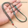 DIY mão-tecido nó de diamante ajustável com cordão de contas superior Gold Jade corda pendente atacado