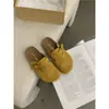Estilo Retro Coreano Estilo Mori Suela Gruesa Baotou Medio Zapato Abierto Ropa Exterior para Mujer 2025 Primavera y Otoño Nuevo Versátil para el Trabajo Chanclas Birkensian