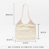 Bolsa de Encaje de Verano Bolso de Hombro Blanco de Hada Malla de Nicho Fresco Dulce Bolsa de Compras Casual Bolso de Axila para Vacaciones