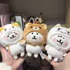 Muñeco de algodón lindo de 10 cm, sombrero de gato Doro, sombrero de Rilakkuma, sombrero de algodón de azúcar, ropa para muñecos, oso autocrítico, celebridad de internet