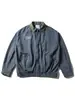 Chaqueta de Trabajo Retro Americana Nanxia con Bordado Desgastado, Nueva Primavera y Otoño Holgada Casual Bloque de Color Solapa Abrigo