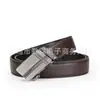 Cinturón para Hombre Casual de Negocios Doble Línea Hebilla Automática Cinturón Hebilla de Hierro Láser Cinturón para Pantalones Suministro Transfronterizo