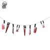 Pendente Faca de Sangue de Flor de Halloween Casa Assombrada Mão Podre Sangue Pé e Mão Corda Horror Mão Quebrada Bandeira Site Layout Adereços
