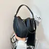 Bolso Cubo Tejido con Puntadas de Nuevo Estilo Transfronterizo para Mujer, Gran Capacidad, Hombro Único, Bandolera, Bolso de Mano de Alta Gama, Moda, Bolso Calabaza
