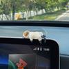 Espelho retrovisor deitado boneca feminina enfeites de carro gato fofo sonolento gato preguiçoso console central tela decoração ornamentos