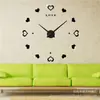 Reloj DIY Pegatina de Pared Reloj Espejo Pegatina de Pared Reloj Digital Creativo de Gran Tamaño Estilo Europeo Escandinavo