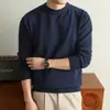 Suéter redondo 500g transfronteiriço para homens, nova coleção outono/inverno 2026, grosso e quente, em um estilo clássico e sofisticado, perfeito como camada base