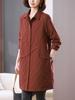 Gabardina con Costura Lingge para Mujer de Longitud Media 2024 Nuevo Otoño Hangzhou Estilo Italiano Primavera y Otoño Casual Elegante Abrigo de Principios de Otoño