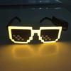 Fabricante Proporciona Gafas Luminosas de Mosaico LED para Fiestas de Cumpleaños, Gafas de Luz Fría con Destellos Transfronterizos para Bar Disco El