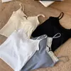 Popular Chaleco de Encaje con Lazo para Chica Caliente con Almohadillas para el Pecho, Top Corto Exterior Sin Costuras que Envuelve el Pecho