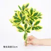 Pé de Pato Madeira Planta Artificial Fabricante Venda Direta Decoração de Parede de Plantas Materiais Casa Varanda Decoração Pé de Pato Verde Artificial