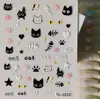 Adesivos Fofos de Gato Sushi em Relevo Desenho Animado 3D Patinha de Gato Gatinho Adesivos DIY para Caderno Capa de Celular Modelo Yl