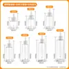 Frasco conta-gotas de vidro âmbar transparente para óleos essenciais, 30ml/50ml, frasco dispensador de sérum cosmético, frasco conta-gotas de vidro