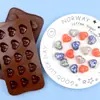 Molde para Assar DIY Dia dos Namorados Coração de Silicone Chocolate Resistente a Altas Temperaturas Silicone Gelatina Pudim Sabonete Artesanal Molde