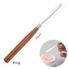 Palito Ajustador de Cola para Nail Art em Aço Inoxidável Dupla Face Uso Duplo Profissional Ajustador de Cor Pó para Pintura Base para Nail Art Espátula