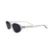 Gafas de Sol Ovaladas Pequeñas de Marco Retro Europeas para Mujer Gafas de Sol de Moda para Exteriores para Mujer Gafas Hip Hop Personalizadas para Chica Popular