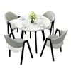 Mesa y sillas de negociación juego cafetería tienda de té de leche mesa casual mesa y sillas de comedor para apartamento pequeño recepción de tienda mesa redonda pequeña