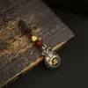 Chaveiro de Bolsa de Dinheiro dos Doze Signos do Zodíaco, Chaveiro que Atrai Riqueza, Bolsa das Cem Bênçãos, Pingente de Carro, Joia de Metal Masculina, Atrai Fortuna