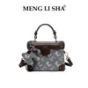 Bolso caja de alta costura estilo chino con bordado floral, bolso de mano, diseño de nicho estilo francés de un solo hombro cruzado para mujer