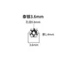 Nuevo Espaciador Pequeño de Plata S925 Dorado Flor de Ciruelo Junta Accesorios de Plata Tailandesa Material para Pulsera Wenwan DIY Accesorios de Joyería