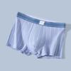 Roupas íntimas masculinas de algodão anti-bacterianas de quatro cantos calças verão respirável adolescente boxer shorts cabeça roupas íntimas masculinas de algodão