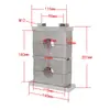Abrazadera de tubo de aleación de aluminio de alta resistencia GB, abrazadera doble superior e inferior, abrazadera de fijación, soporte de agua, abrazadera doble de aleación de aluminio