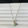 Nuevo Collar Chino para Mujer Hebilla de Seguridad Cadena para Clavícula Diseño de Nicho Sentido Avanzado Cadena para el Cuello Red Social Transmisión en Vivo Pequeño Regalo al por Mayor