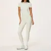 Conjunto Deportivo Transfronterizo Europeo y Americano Cintura Ceñida Alta Elasticidad Transpirable Conjunto de Fitness Ropa de Entrenamiento Pilates Yoga 5555