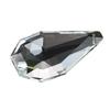 38/50/63MM dupla face em forma de pêra transparente vidro cristal prisma pingente sun catcher diy acessórios de casamento