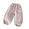 Nuevos Pantalones Casuales de Terciopelo para Niñas Otoño e Invierno para Niños Pequeños y Medianos para Usar en Casa, Leggings de Terciopelo Calientes y Engrosados de Una Sola Pieza