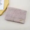 Faixa de Cabeça de Tricô com Logo de Carta Transfronteiriça, Faixa de Cabeça de Camada Dupla de Cor Sólida, Faixa de Cabeça de Lã Quente para Proteger as Orelhas, Faixa de Cabelo Estilo Europeu e Americano para Lavar o Rosto