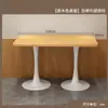 Juego de Mesa y Sillas Rectangulares de Lujo Ligero para Restaurantes de Comida Rápida, Mesas de Comedor Comerciales y Comedores