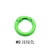 Anillo de Resorte de Aleación de Zinc Pintado, Hebilla Redonda Pequeña para Bolsos, Anillo Abierto para Joyería, Anillo de Resorte Pintado en Spray de Colores, Hebilla para Muñecas