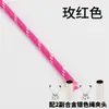 Cuerda Redonda de Poliéster con Patrón de Puntos de Colores de 5 mm Hilada en Núcleo para Tejido Hecho a Mano DIY, Moda Personalizada, Cuerda Decorativa Práctica para Cinturas, Sombreros y Pantalones