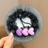 Malla para el Cabello de Niña Recogido de Baile Bolsillo Invisible para el Cabello de Niña Tocado de Flor Cabeza de Bola Accesorios Fijos para el Cabello Accesorios para el Cabello de Niñas