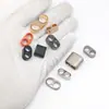 Hebilla ajustable de doble agujero de 5-10 mm, herraje para cordón de teléfono de aleación de zinc, tope de cordón, telescopio metálico de dos vías