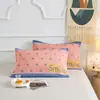 Par de Toallas de Almohada de Gasa de Seis Capas de Algodón Estilo Floral Pastoral para Cuatro Estaciones Universal para el Hogar Cambiante Toalla de Almohada Jacquard Venta al por Mayor