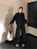 Conjunto de Roupa Esportiva Feminina Novo Outono/Inverno 2026: Conjunto Elegante, de Alta Qualidade e Casual de Duas Peças com Moletom e Calça de Pernas Largas